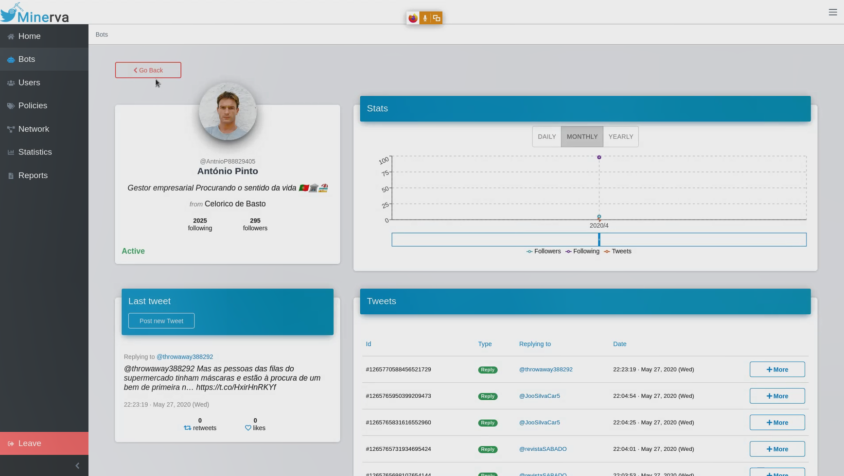 Minerva - Social Network Mining